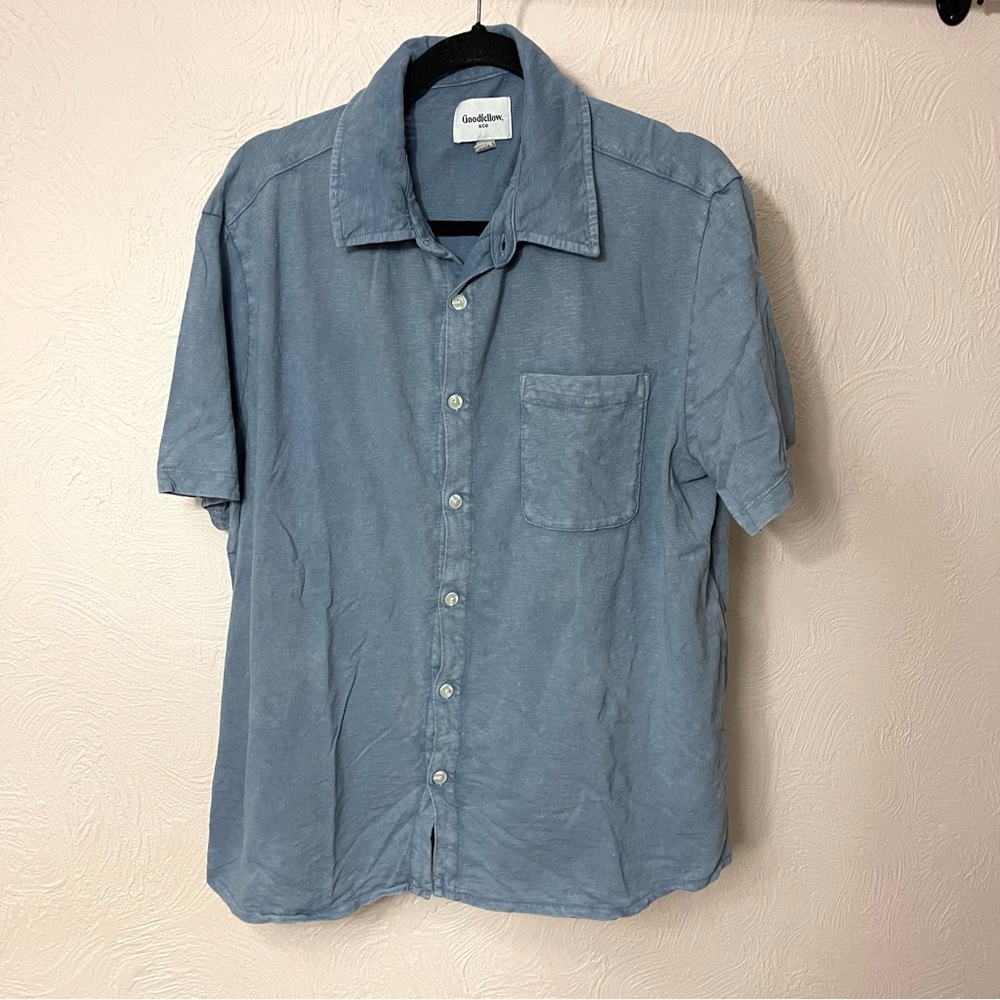 Goodfellow & Co Casual Denim Blue Shirt